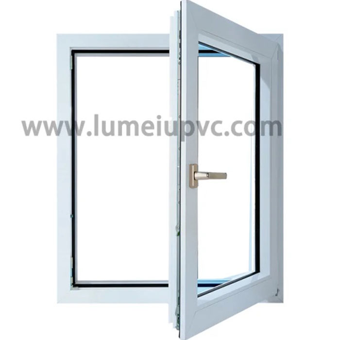 Fenêtre PVC à double vitrage Prix de porte en plastique UPVC