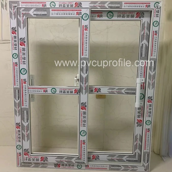 Porte coulissante en verre PVC à battants intérieur extérieur