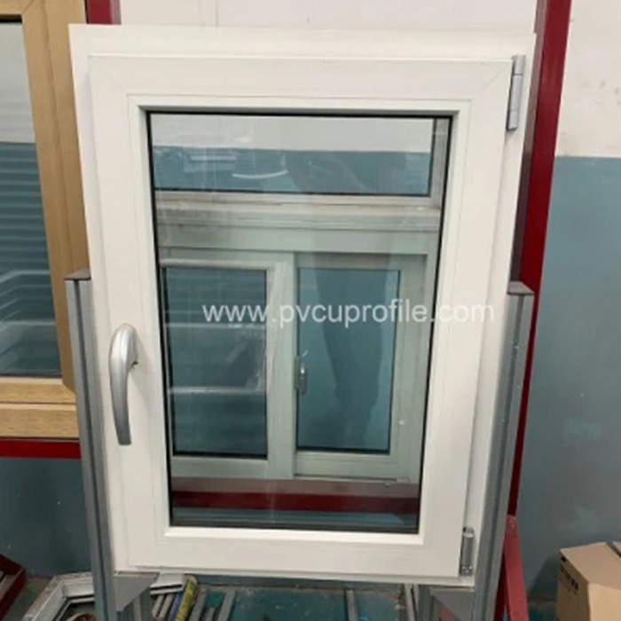 Portes de salle de bains en verre isolantes Prix des fenêtres UPVC Ventanas PVC